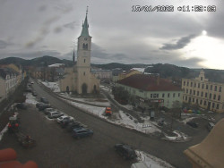 Náměstí, koste sv. Markéty