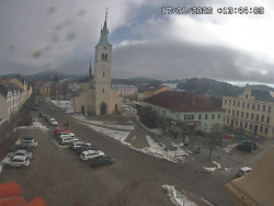 Náměstí, koste sv. Markéty