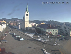 Náměstí, koste sv. Markéty