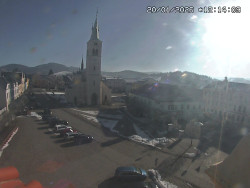 Náměstí, koste sv. Markéty