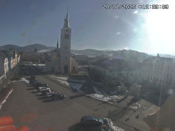 Náměstí, koste sv. Markéty