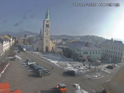 Náměstí, koste sv. Markéty