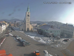 Náměstí, koste sv. Markéty