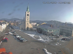 Náměstí, koste sv. Markéty