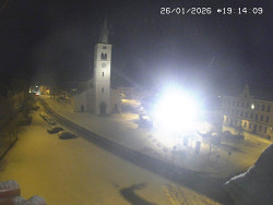 Náměstí, koste sv. Markéty