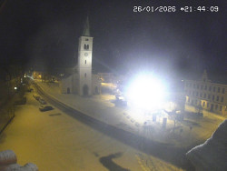 Náměstí, koste sv. Markéty