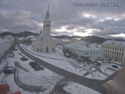 Náměstí, koste sv. Markéty