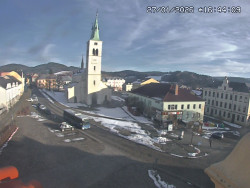 Náměstí, koste sv. Markéty