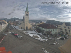 Náměstí, koste sv. Markéty