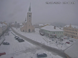 Náměstí, koste sv. Markéty