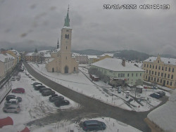 Náměstí, koste sv. Markéty