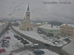 Náměstí, koste sv. Markéty