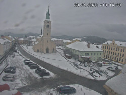 Náměstí, koste sv. Markéty