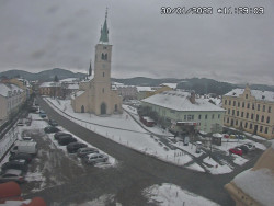 Náměstí, koste sv. Markéty