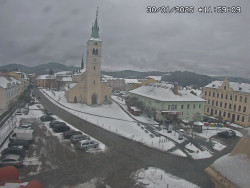 Náměstí, koste sv. Markéty