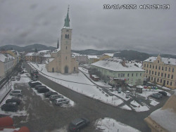 Náměstí, koste sv. Markéty