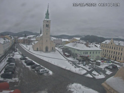 Náměstí, koste sv. Markéty