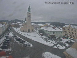 Náměstí, koste sv. Markéty