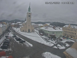 Náměstí, koste sv. Markéty