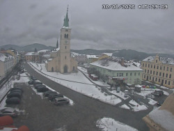 Náměstí, koste sv. Markéty