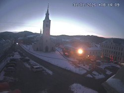 Náměstí, koste sv. Markéty