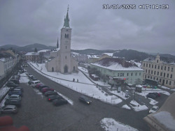 Náměstí, koste sv. Markéty