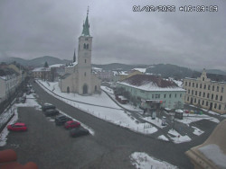 Náměstí, koste sv. Markéty