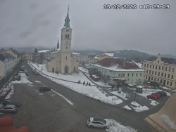 Náměstí, koste sv. Markéty