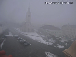 Náměstí, koste sv. Markéty