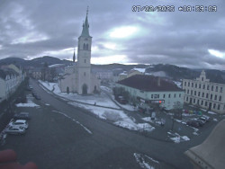 Náměstí, koste sv. Markéty