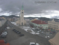 Náměstí, koste sv. Markéty