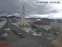 Náměstí, koste sv. Markéty