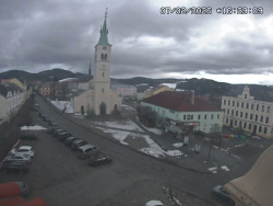 Náměstí, koste sv. Markéty