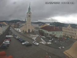 Náměstí, koste sv. Markéty