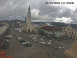 Náměstí, koste sv. Markéty