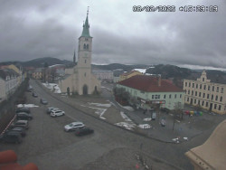 Náměstí, koste sv. Markéty