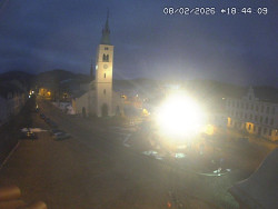 Náměstí, koste sv. Markéty