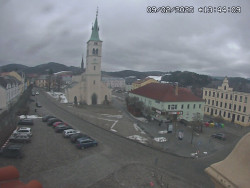 Náměstí, koste sv. Markéty