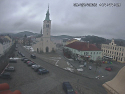 Náměstí, koste sv. Markéty