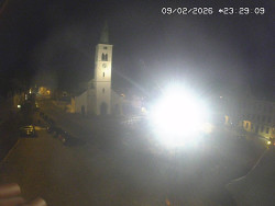 Náměstí, koste sv. Markéty