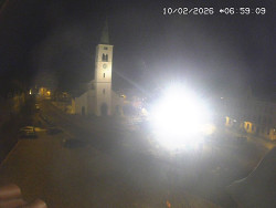 Náměstí, koste sv. Markéty