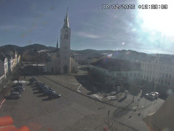 Náměstí, koste sv. Markéty