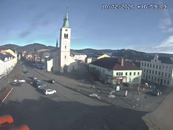 Náměstí, koste sv. Markéty