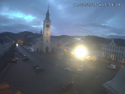 Náměstí, koste sv. Markéty