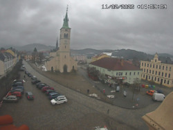 Náměstí, koste sv. Markéty