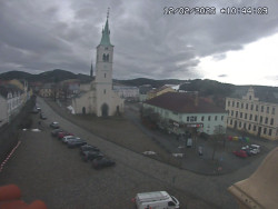 Náměstí, koste sv. Markéty