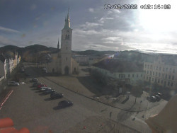 Náměstí, koste sv. Markéty