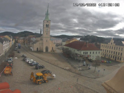 Náměstí, koste sv. Markéty