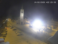 Náměstí, koste sv. Markéty