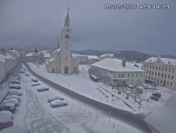 Náměstí, koste sv. Markéty